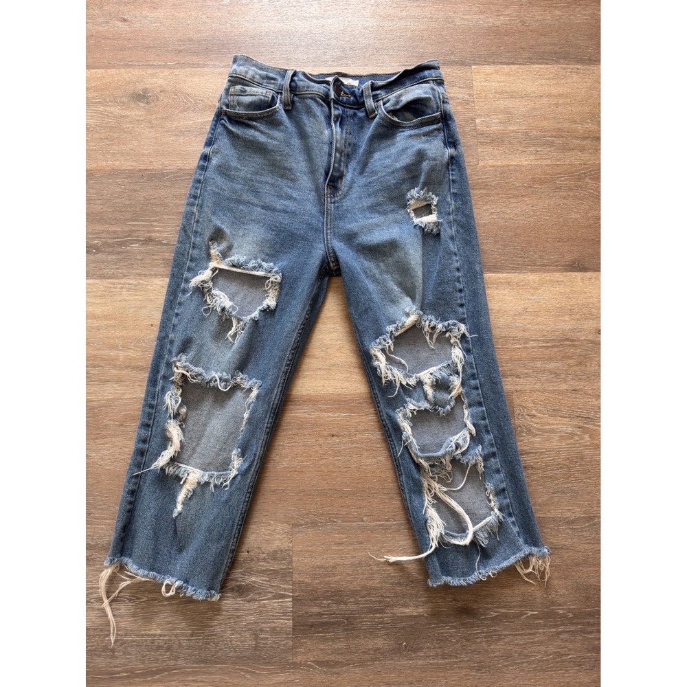 Cello Distressed Cropped Jean